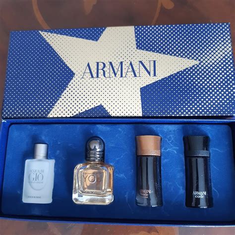 armani parfum set|armani aftershave set.